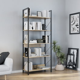 Hanah Home Ktp-850-Ff-1 Estantería de Roble